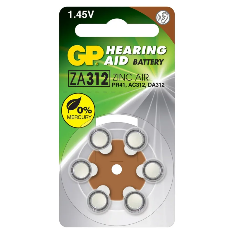 Populär GP Batteri 312 Hearing Aid Batteri