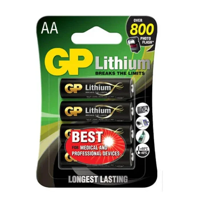 GP Batteri Lithium AA 4 pack Rabatt