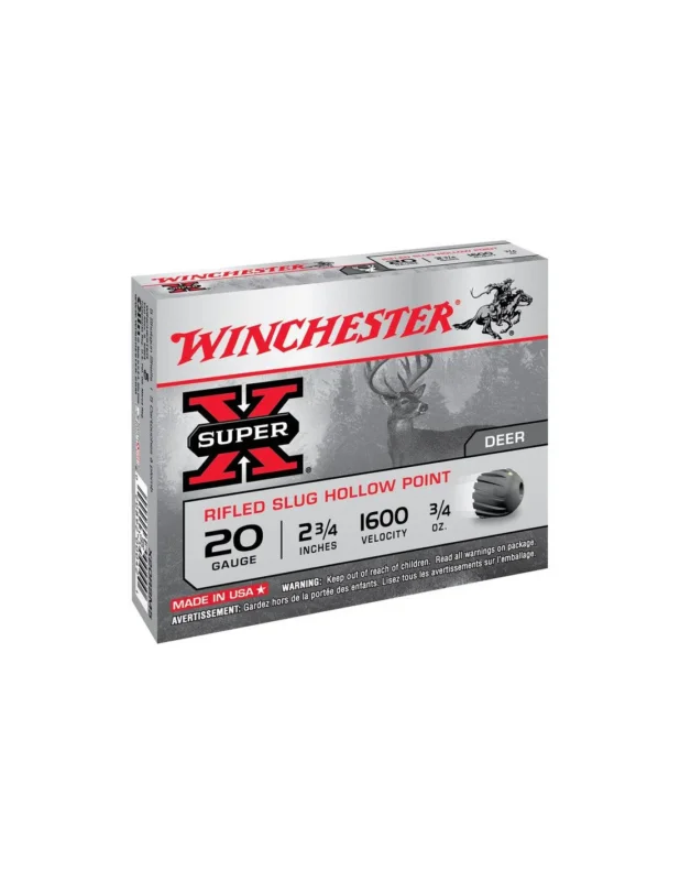 Winchester Super X Rifled Slug Hollow Point Cal 20 Trygg betalning