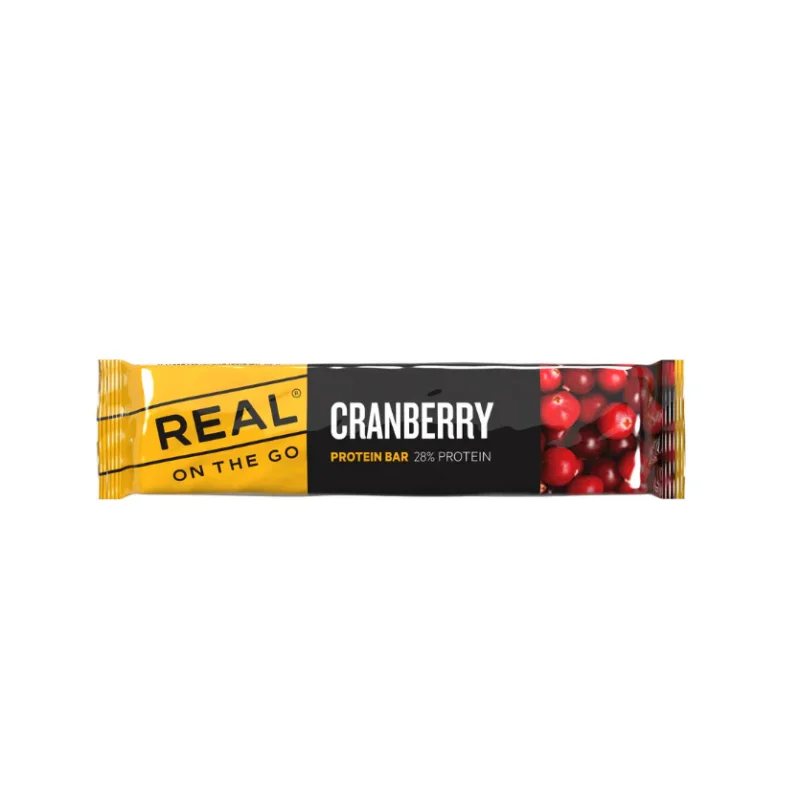 Real Turmat Cranberry Protein Bar Reapris