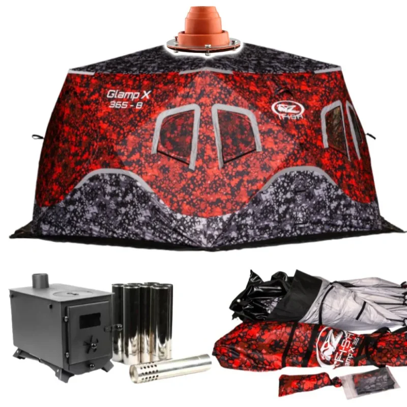 IFISH Glamp X 365-8 Kaminpaket Premium