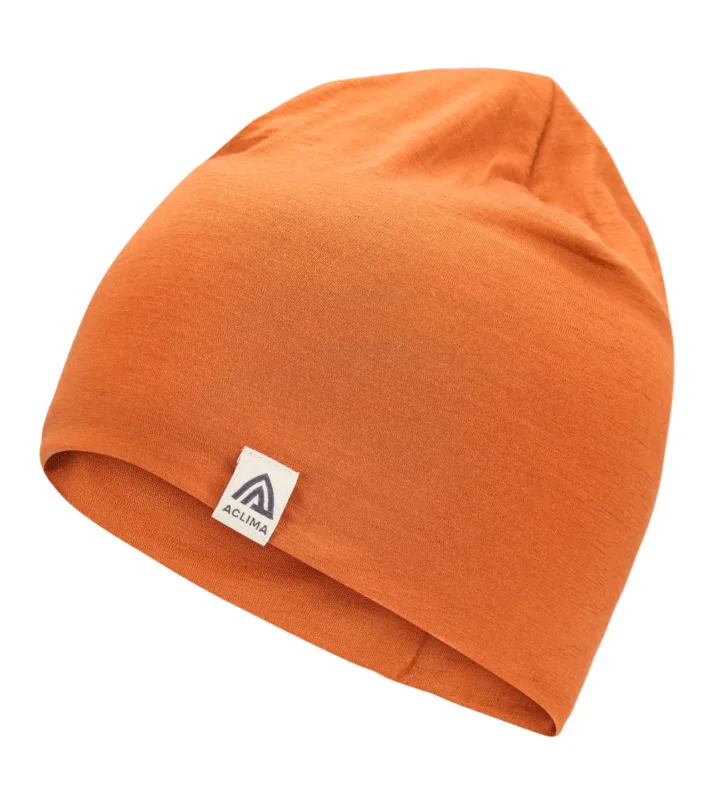 Kundfavorit Aclima Lightwool Relaxed Beanie Apricot Orange