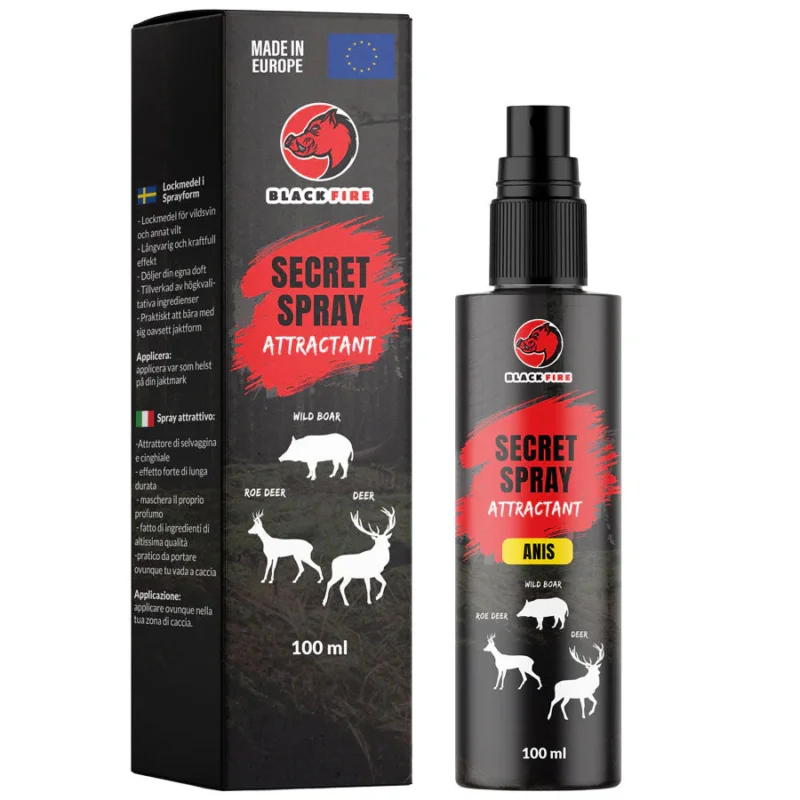 Black Fire Secret Spray - Anis Nyhet