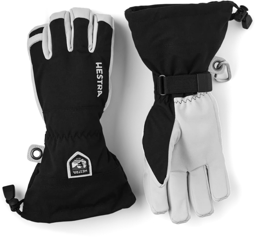 Billig Hestra Army Leather Heli Ski - 5 finger