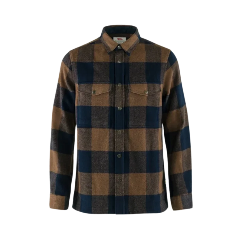 Handla nu Fjällräven Canada Skjorta Chestnut/ Dark Navy