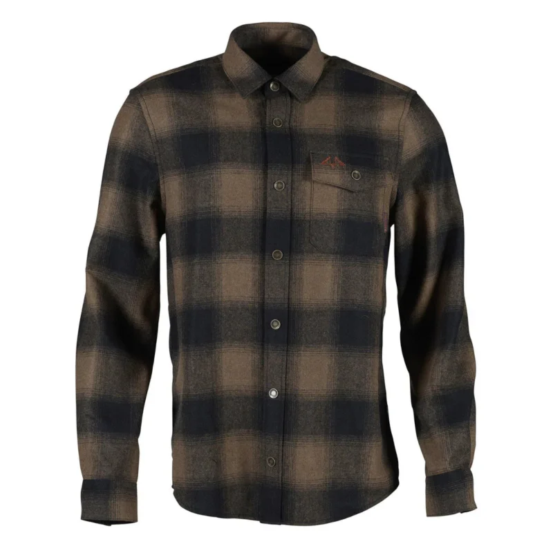 Utförsäljning Swedteam Lynx Wool Shirt Dark Sand