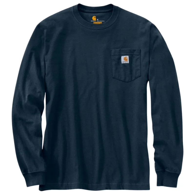 Carhartt Force Flex Long Sleeve Navy Säker betalning