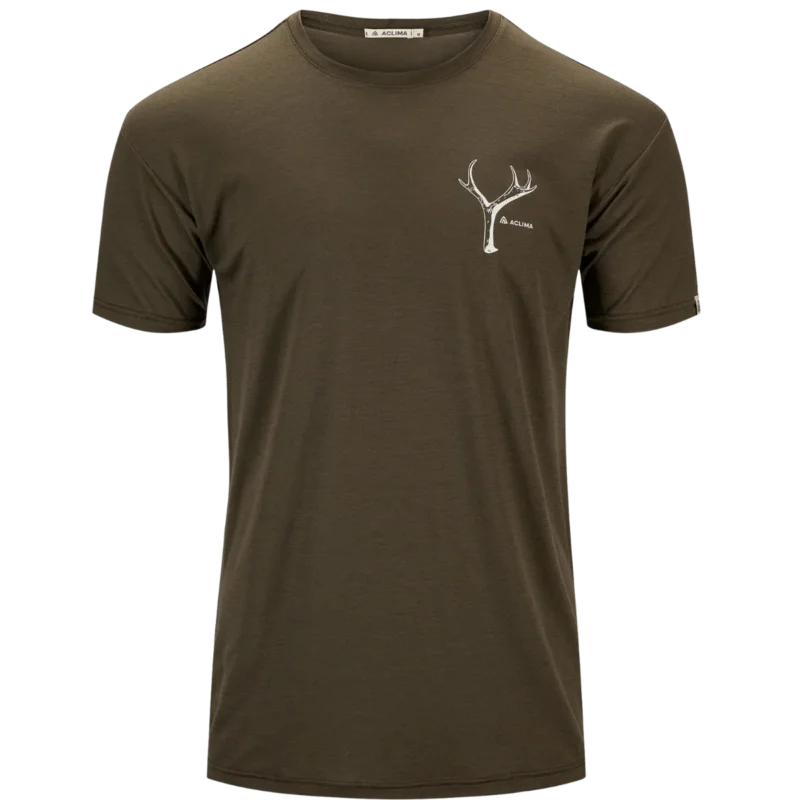 Aclima LightWool 140 Classic Tee Antler Tarmac I lager
