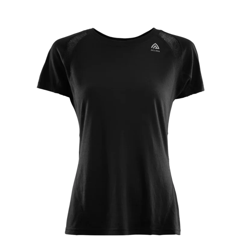 Snabb frakt Aclima LightWool Sports T-Shirt W Jet Black