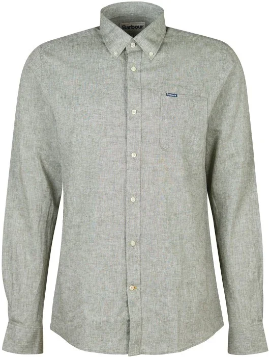I lager Barbour Nelson Tailored Shirt Bleached Olive
