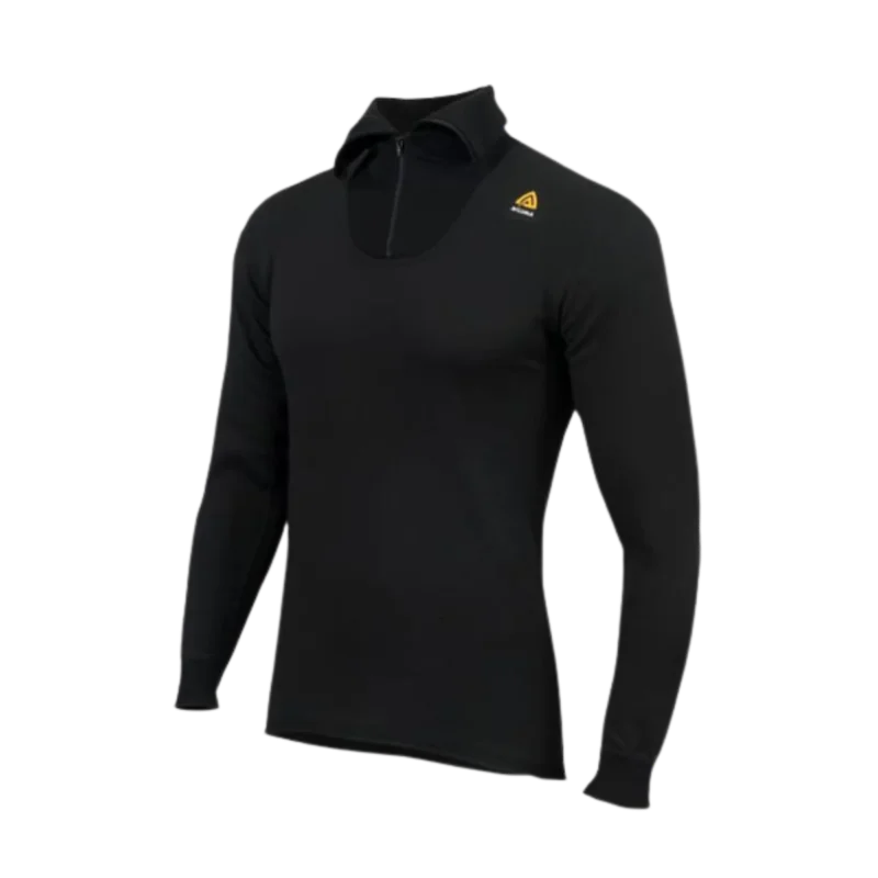 Aclima Hotwool Polo Unisex Jet Black Populärt val