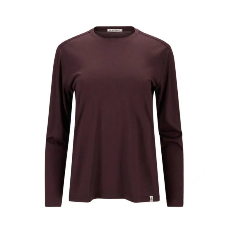 Aclima LightWool Crewneck W`s Chocolate Plum risnedsättning