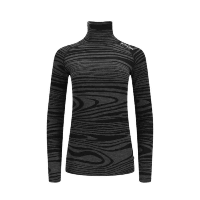 Sista chansen Aclima Warmwool Roll Neck W Black Motion
