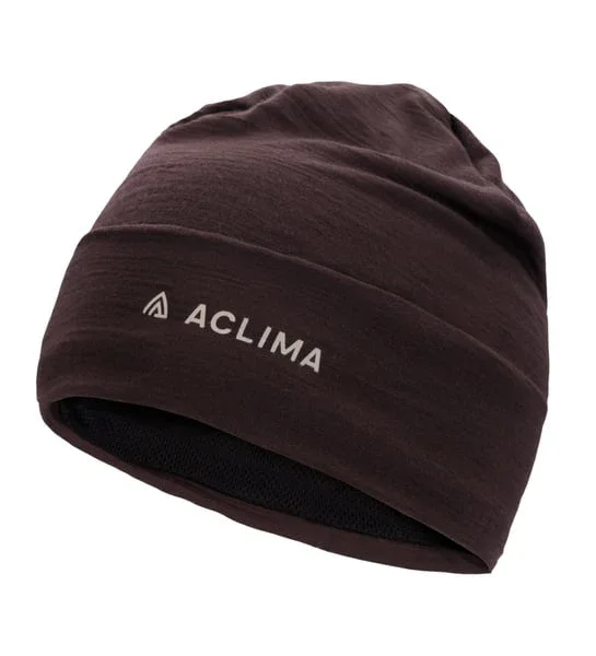 Aclima WoolNet Light Beanie Brown Plum Begränsat erbjudande