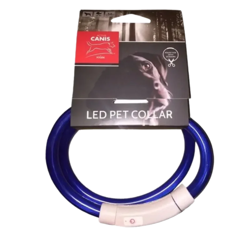 Active Canis USB Led Collar Blue Extra rabatt