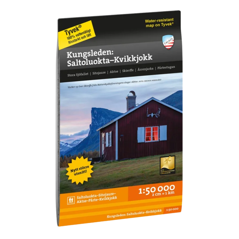 Calazo Kungsleden Saltoluokta–Kvikkjokk Fjällkarta Handla nu