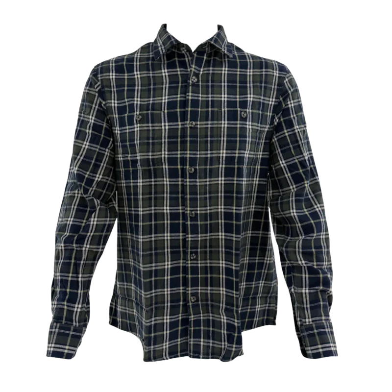 Kundfavorit Nordhunt Montana flanellskjorta Olive/Navy