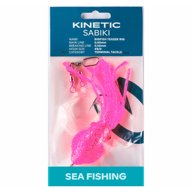 Kinetic Sabiki Bigfish Teaser 150CM 0.60MM PINK/GLOW Beställ idag