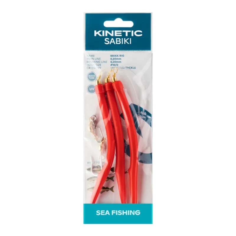 Kinetic Sabiki Makk #10/0 150CM 0.80MM RED Endast denna vecka