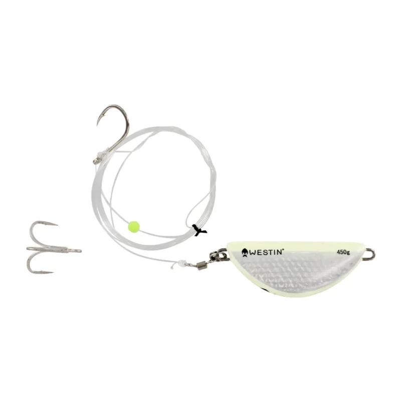 Fri frakt Westin Halibut Anti Twist Rig 450g Glow