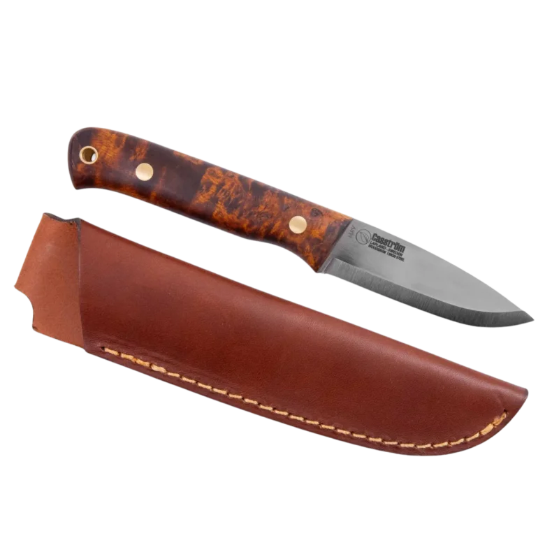 Kampanjpris Casström Woodsman Järv Bushcraft kniv kolstål