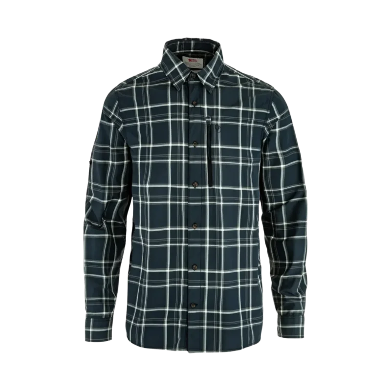 Fjällräven Abisko Hike Shirt M LS Dark Navy/Chalk White Lägg i varukorgen