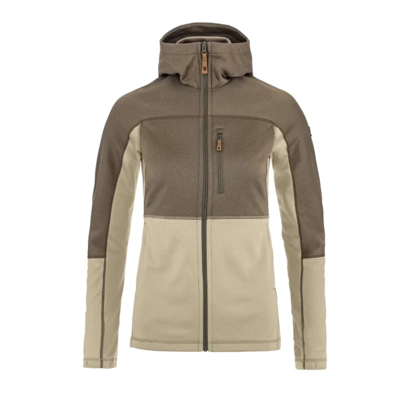 Begränsat antal Fjällräven Abisko Trail Fleece W's Fossil/Suede Brown