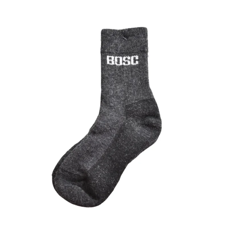 BOSC Ullsocka Mörkgrå Tjock Billig