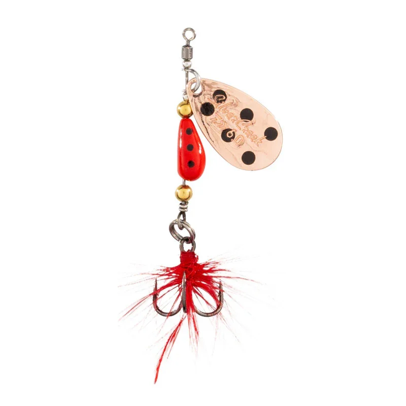 Utförsäljning Daiwa Silvercreek Spinner Fly 9g Copper Ladybug
