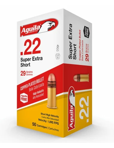 Aguila .22 Short Super Extra HV 1,87g/29gr - 50-pack Populärt val