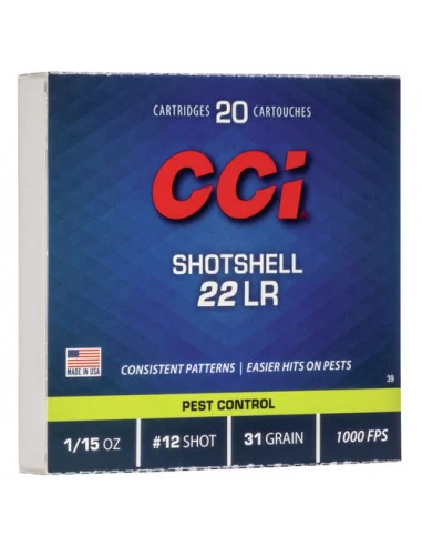 Bästa pris CCI .22LR Shotshell Pest Control 2g - 20-pack