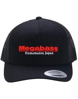 Reapris MEGABASS TRUCKER HAT RED LOGO BLACK/RED