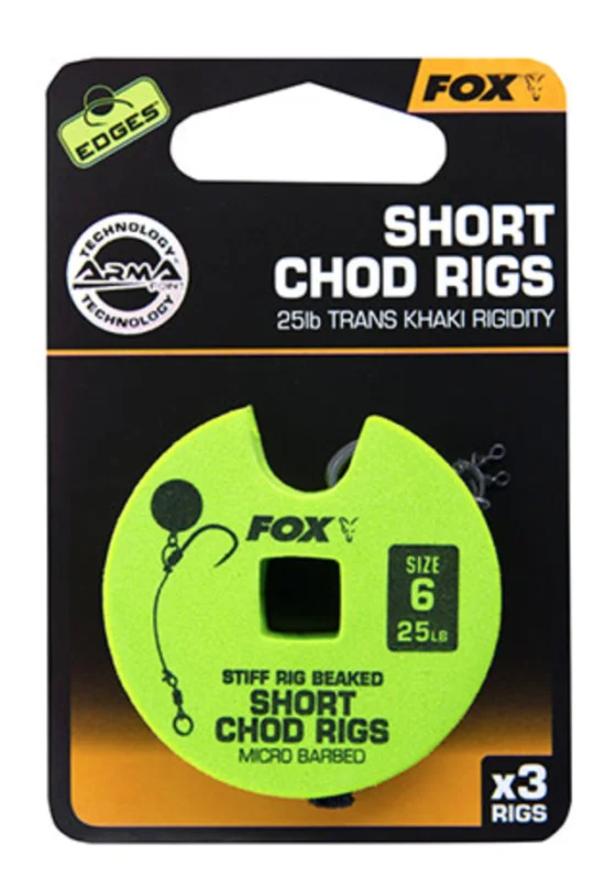 Begränsad tid FOX CHOD RIGS - SHORT 25LB #6