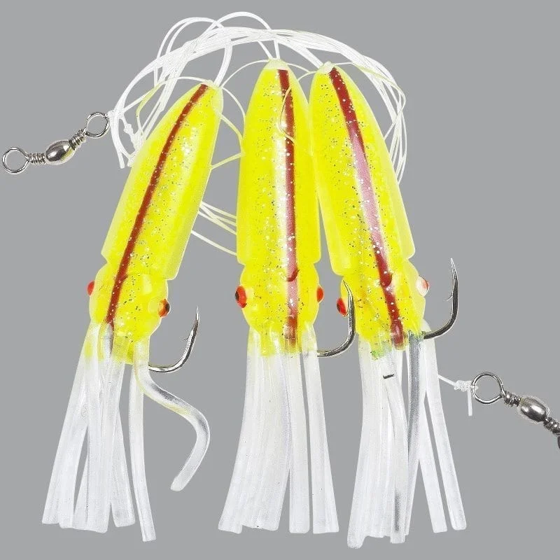 DEEP SEA OCTOPUS RIG 4/0 - LIME / RED Fri frakt