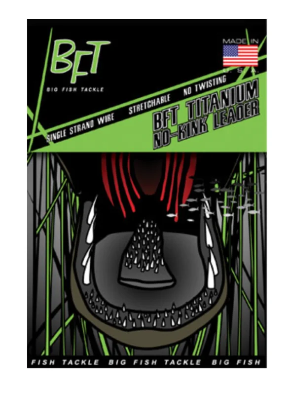 BFT TITANIUM NO-KINK LEADER 50LB 305CM Lågt pris