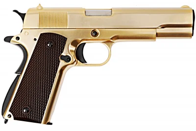 Trygg betalning WE M1911A GBB 6mm - Guld