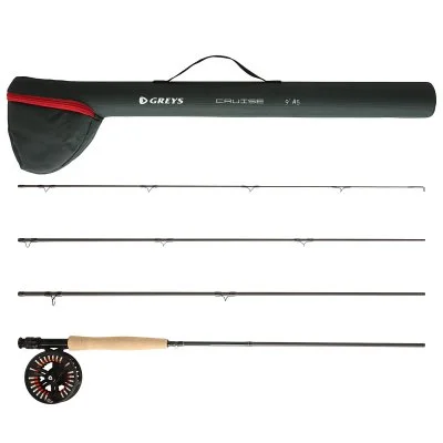 Expressleverans Greys Single Handed Flyfishing Kit Class 5-6 4pcs 9ft