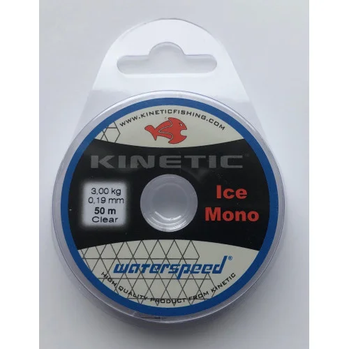 WS Ice Mono isfiskelina 50m clear - 0,19mm 3,0kg Populärt val