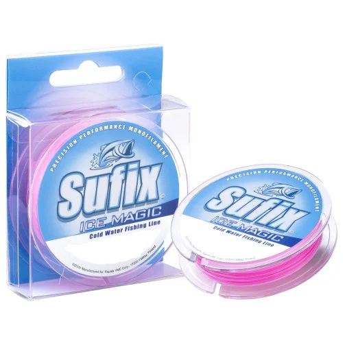 Sufix Ice Magic 0,225mm/4,4kg 50m Vit/Rosa Billigare