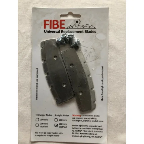 Fibe Universal Reservskär Tandade Raka - 200mm I lager