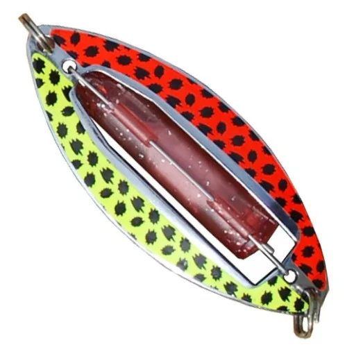 Utförsäljning Wiggler Muskus Blinkpirk 81mm - Silver/Röd/Gul