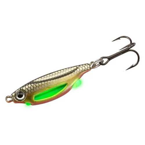 13 Fishing Flash Bang Jigging Rattle Spoon 11g Golden Shiner Handla nu