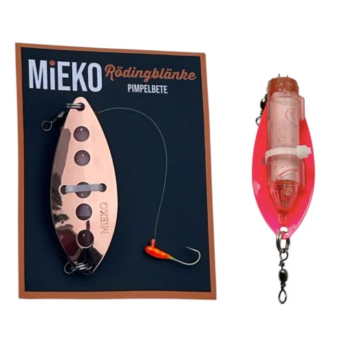 Mieko Rödingblänke - Pink (Fluo) med Mormyska Scandi Fluo Orange Lägg i varukorgen