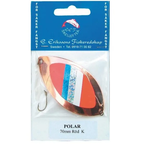 Populärt val G. Erikssons Polar 70 mm - Koppar/Röd