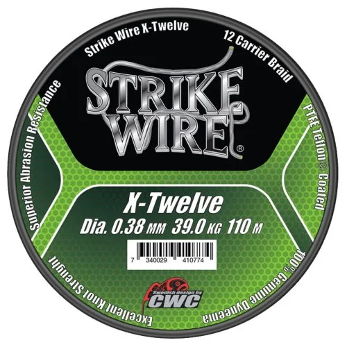 Strike Wire X-Twelve Flätlina 0,38 mm - 110 m Outlet