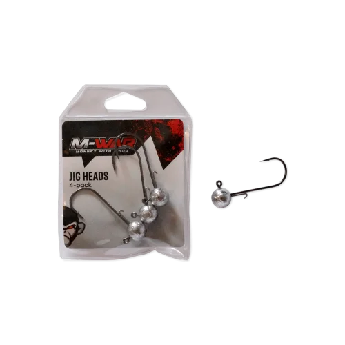 M-WAR Jiggskallar 4/0 (BKK) 5gr 4-pack Rea