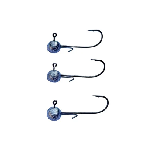 Jiggskallar 2g Krok 4 Black Slim Micro (3-pack) Populär