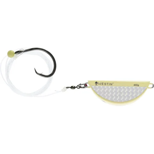 Fri frakt Halibut Anti Twist Rig Circle Hook 350 gr - Glow