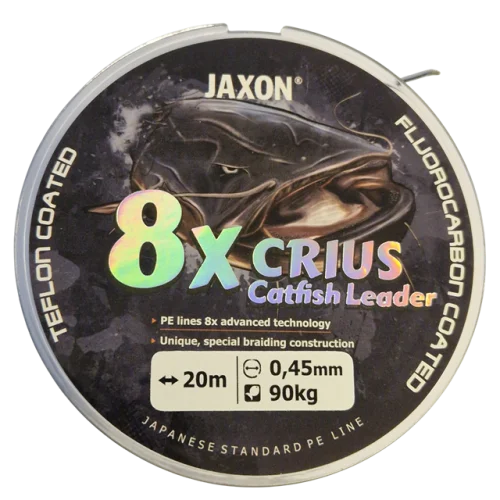 Begränsat antal Jaxon 8x CRIUS Catfish Leader 90kg 0,45mm (20m) - Tafsmaterial