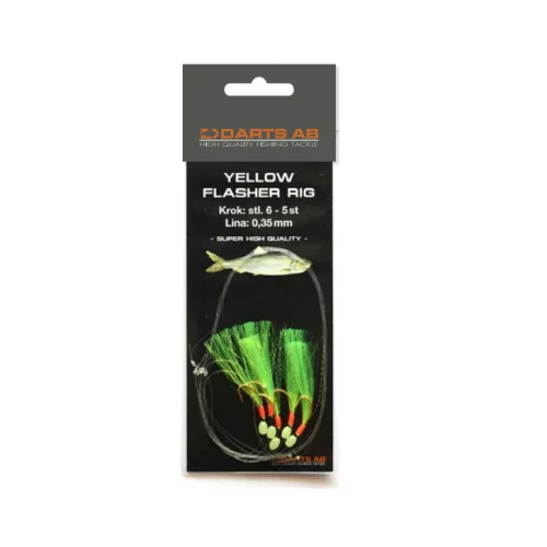 Darts Yellow Flasher Rig 1/0 Erbjudande